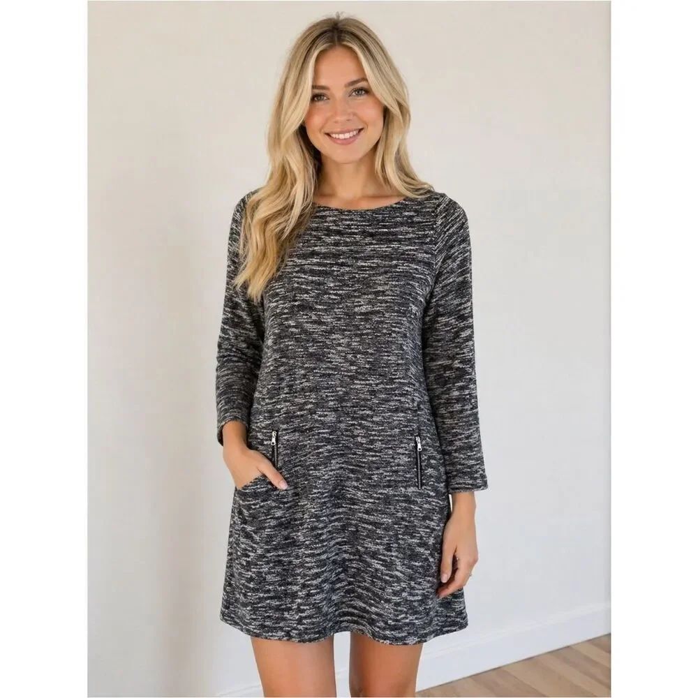 GAP Monochrome Long Sleeve Dress